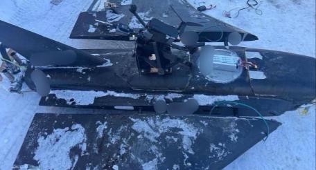 обнаруженный противником дрон «Гербера» в варианте носителя FPV-дрона, источник Телеграм-канал Военный Осведомитель
