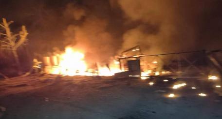 Бровары Киевской области после удара Гераней/Гербер, источник Телеграм-канал Хроники Гераней