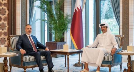 Министр иностранных дел Турции Хакан Фидан провёл переговоры в Катаре