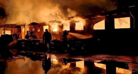 Последствия ударов Гераней в Шостке Сумской области, источник сообщество Хроники Гераней в мессенджере МАХ