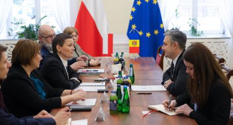 Молдавский министр культуры Кристиан Жардан и министр культуры и национального наследия Польши Марта Ценковская провели переговоры в Варшаве 27 января. 