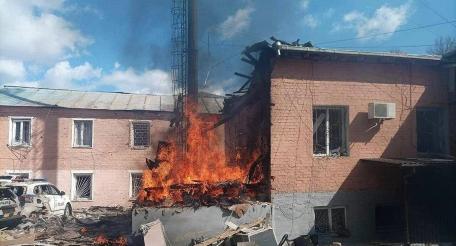 Прилуки Черниговской области. Под удар Герани попало отделение полиции, источник МАХ-канал Хроники Гераней