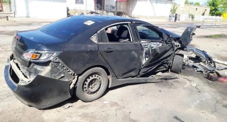 два пенсионера пострадали при ударе украинского БПЛА по автомобилю в Раденске, источник МАХ-канал Херсонское агентство новостей