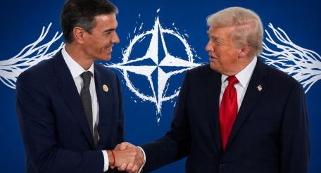 Педро Санчез и Дональд Трамп несмотря на рукопожатия недолюбливают друг друга