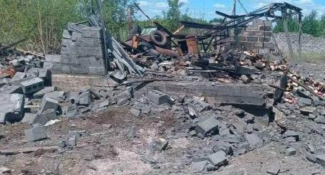 Последствия ударов УМПК на Донбассе, источник МАХ-канал Хроники Гераней