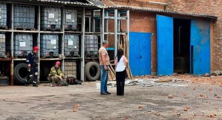 Ромны Сумской области. Последствия ударов реактивных Гераней, источник МАХ-канал Хроники Гераней