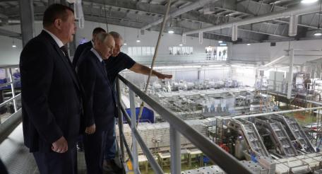 Президент России Владимир Путин побывал на острове курильском острове Итуруп