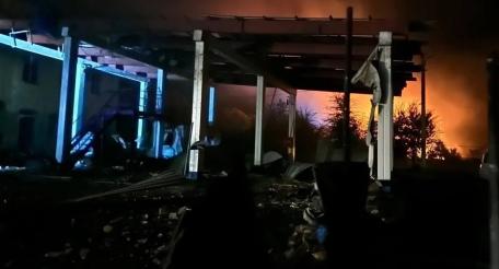 Точка ударов Гераней/Гербер в Одесской области, источник МАХ-канал Хроники Гераней
