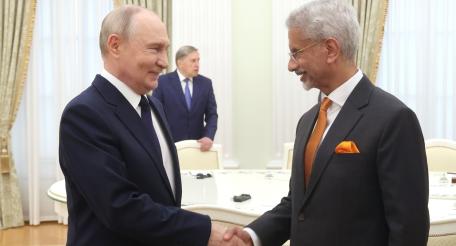Президент России Владимир Путин провёл 24 августа в Кремле встречу с министром иностранных дел Индии Субраманиамом Джайшанкаром
