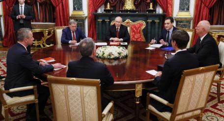 Переговоры американской делегации с Президентом России Владимиром Путиным в Москве
