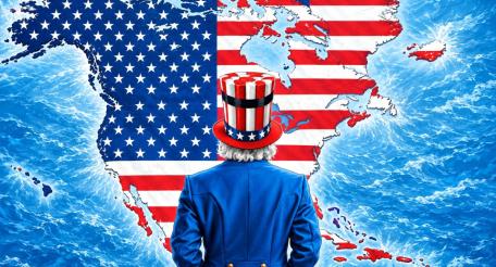 Дональд Трамп раскрашивает карты Америки и всего мира