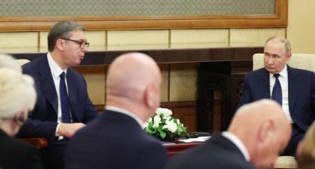 Переговоры Алпександара Вучича с Владимиром Путины в Кремле в 2025 году