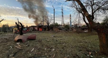фото последствий работы криворукого ППО в Кременчуге, источник МАХ-канал Хроники Гераней