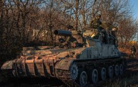 Работа 240-мм миномётов 2С4 «Тюльпан» на Купянском направлении