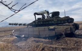 Т-90М «Прорыв» группировки «О» на линии фронта