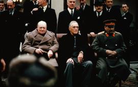 Сталин, Рузвельт и Черчилль в Ялте