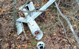 обломки нечасто встречающегося барражирующего боеприпаса Switchblade 600, сбитого на одном из направлений