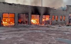 последствие удара Гераней по целям в н.п. Кролевец Сумской области, источник Телеграм-канал Хроники Гераней