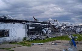 Изюмский район Харьковской области, последствия прилёта  БПЛА Герань, источник Телеграм-канал Сводки и Аналитика СВО (Резерв)