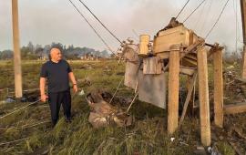 последствия взрывов близ Житомира, источник Телеграм-канал Осведомитель