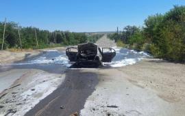накануне ВСУ атаковали гражданский автомобиль в Пологовском районе, погибли три человека, источник Телеграм-канал Дневник Десантника