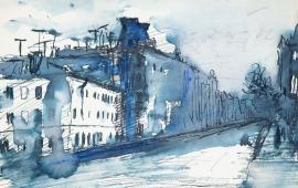 Георгий Траугот. «На Кронверкском». Конец 1950-х. Архив семьи Траугот