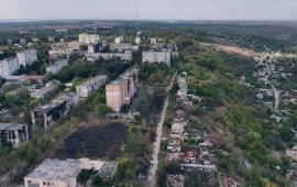 вид на Купянск с высоты птичьего полёта, источник Телеграм-канал Новый Купянск