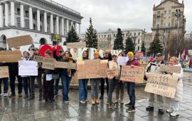 в центре Киева прошёл митинг против Зеленского из-за коррупционного скандала, источник Телеграм-канал Дневник Десантника