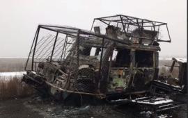 уничтоженный на Южно-Днепропетровском направлении украинский бронеавтомобиль Iveco LMV итальянского производства, источник Телеграм-канал Dambiev