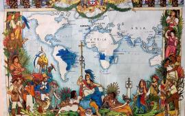 На пике своего расцвета португальская колониальная империя раскинулась от Южной Америки (Бразилия) и Африки (Кабо-Верде, Мозамбик, Ангола, Гвинея-Бисау) до Азии (китайский Макао, индийский Гоа) и почти до Австралии (Восточный Тимор).