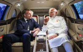 Президент Франции Эммануэль Макрон побывал с очередным визитом в Индии