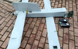 обломки редкого дрона-камикадзе «Куб-2-2», эпизодически применяемого ВС РФ в зоне СВО, источник Телеграм-канал Военный Осведомитель