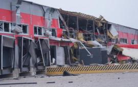 в Запорожье под удар попал терминал Новой Почты, источник мессенджер MAX сообщество Хроники Гераней