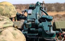 в ДНР росгвардейцы провели тренировки по стрельбе из зенитной установки, источник МАХ-канал Росгвардия