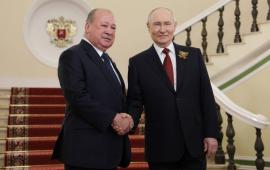 Верховный правитель Малайзии Ибрагим и Президент России Владимир Путин
