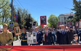 Шествие Бессмертного полка в Цхинвале 9 мая 2026 г.