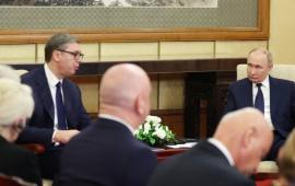 Переговоры Алпександара Вучича с Владимиром Путины в Кремле в 2025 году