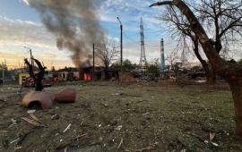 фото последствий работы криворукого ППО в Кременчуге, источник МАХ-канал Хроники Гераней